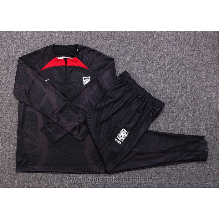 Chandal de Sudadera del Corea del Sur 2022-2023 Negro